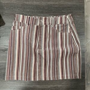Pinstripe Mini Skirt